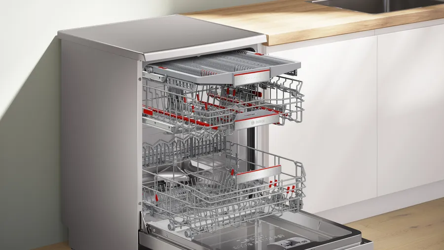 SMS8YCI01E - Bosch - Series 8 Freestanding Dishwasher silver inox - Image 3