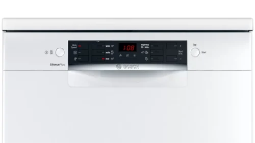 SMS46GW01P - Bosch Series 4 Freestanding Dishwasher White - Image 2