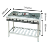 RSB-420L - Rinnai 120cm 5-Burner Freestanding Range Cooker - Image 2