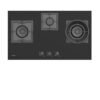 S8638 - DE&E Ultra Slim Build-In 5.2kw Gas Hob Black Tempered Glass - Image 4