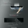 HT936 - DE&E Cooker Chimney Hood 2050m3/hr Suction Power Stainless Steel - Image 6
